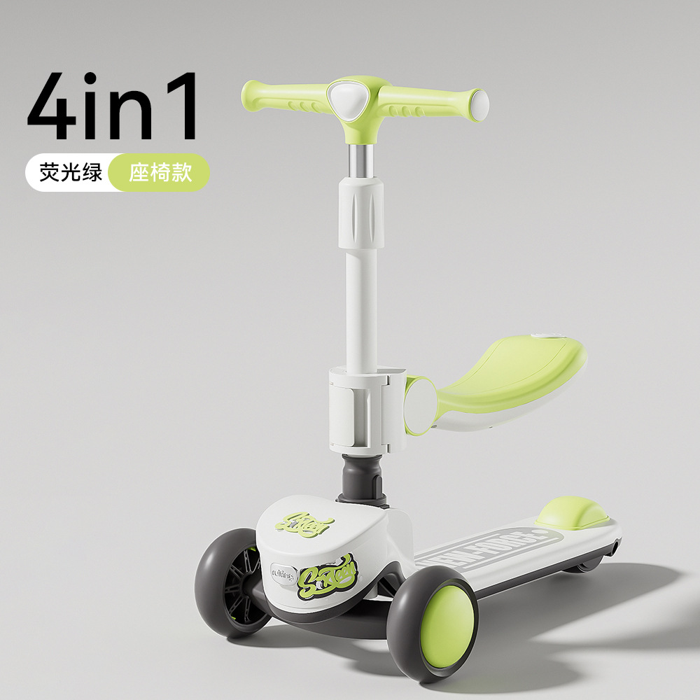 Modelo de línea verde fluorescente