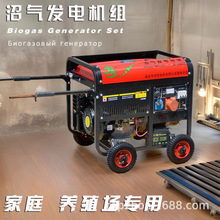 沼气发电机家用10kw小型燃气220V单相380三相养殖场厨余污水处理