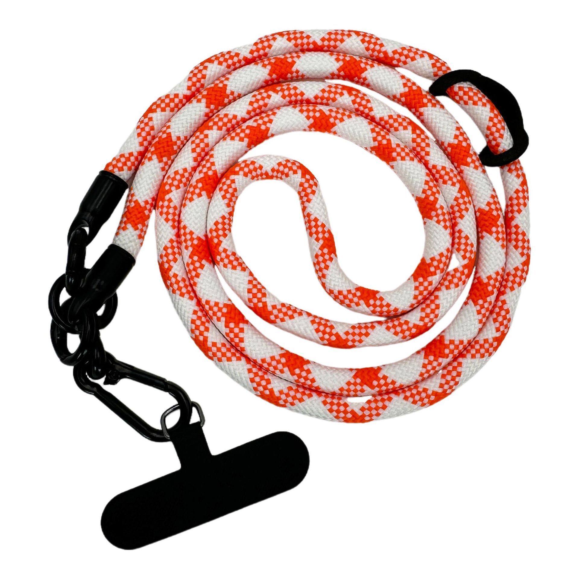 【87#색상] 120cm 조절 불가 휴대폰 끈 + 프리 클립