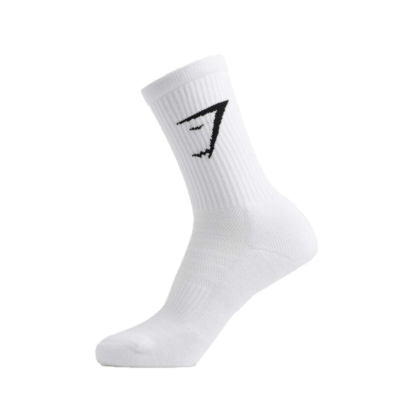 Gymshark シャークソックス純綿プロスポーツソックス男性と女性のトレーニング屋外フィットネスランニングソックスハイトップタオル底|undefined