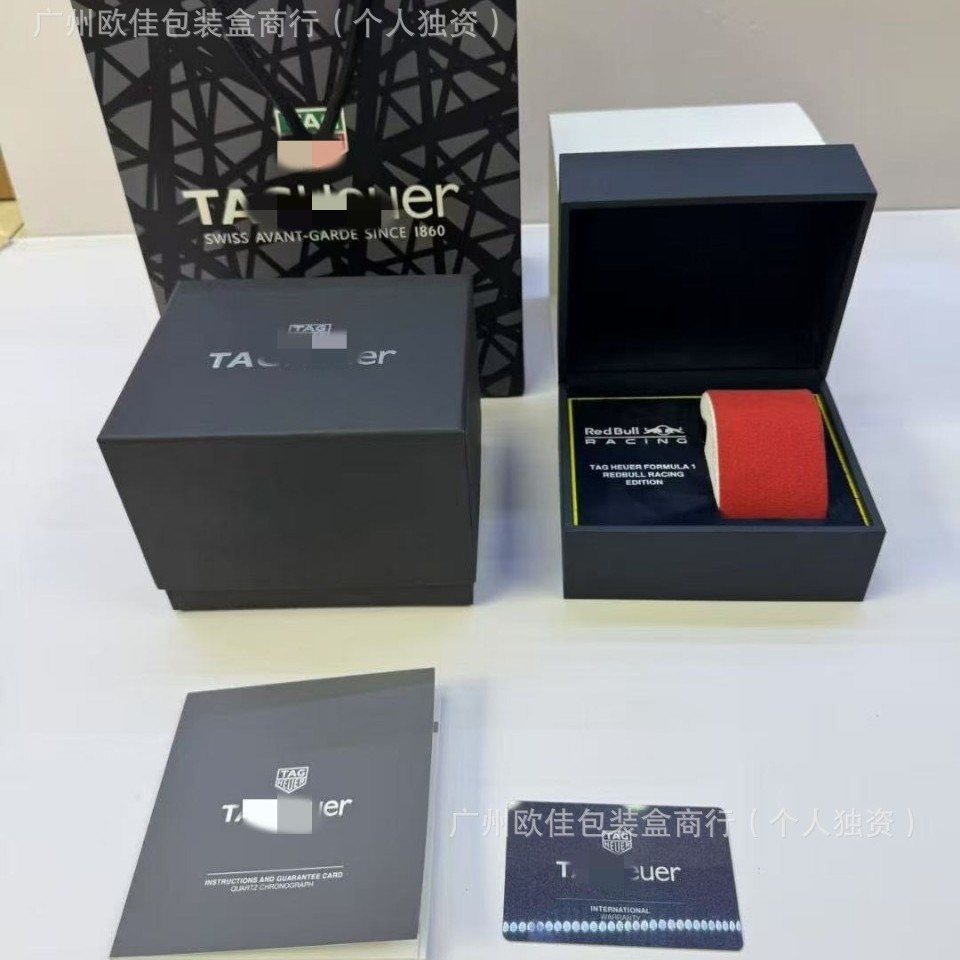 New Tag Heuer Watch Box Tag Haoya Watch Storage Box Tag Heuer Red Bull Watch Packaging Box Full Set of New Storage