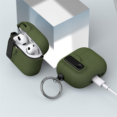 シンプルなロックカバーはairpods4世代の保護カバーを適用します。