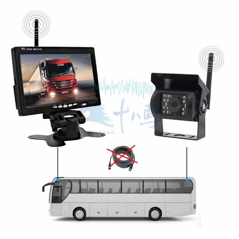 7-inch wireless truck reversing Image AHD monitor HD bus camera surveillance vehicle driving recorder 7-inch wireless truck reversing Image AHD monitor HD bus camera surveillance vehicle driving recorder