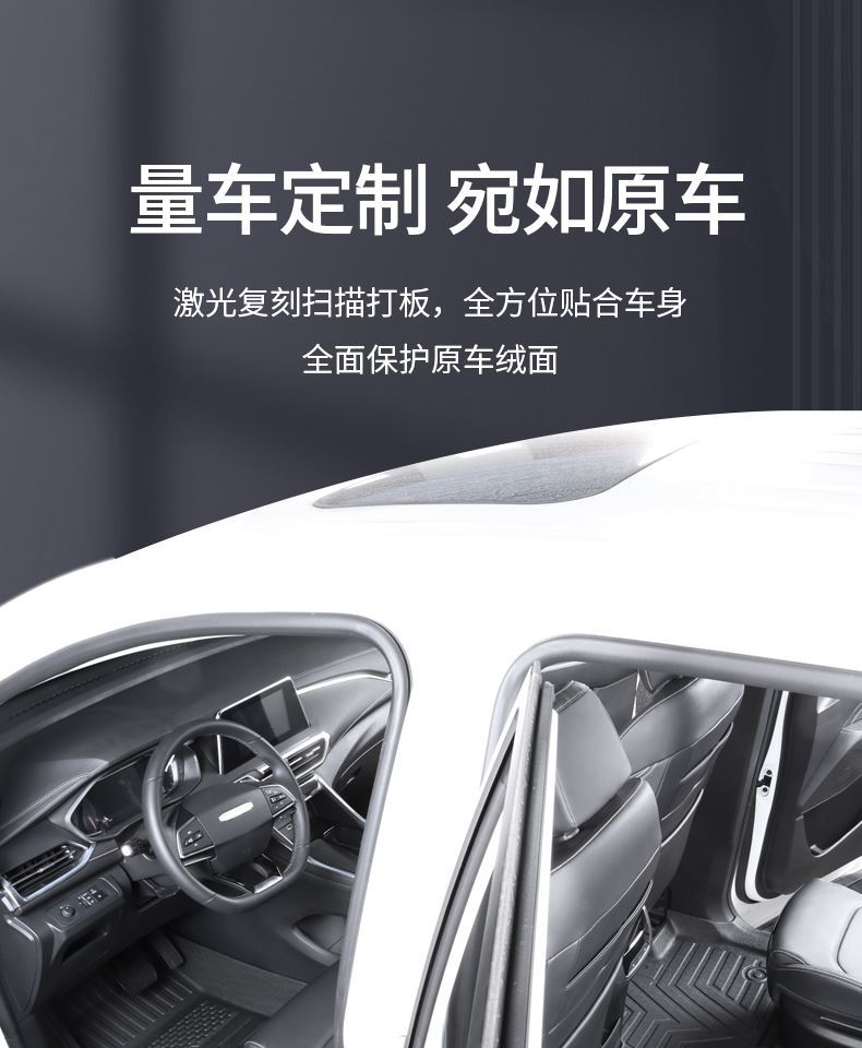 TPE door sill covers for China Heavy Duty Truck Weichai U7 floor mats, U70plus 5-seater and 7-seater special full-cover car floor mats