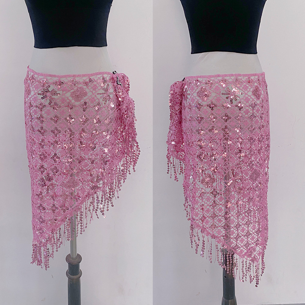 2024 Belly Dance Sequins Embroidered Triangle Waist Chain Special Offer Belly Dance Waist Chain Belly Dance Hip Towel Waist Towel