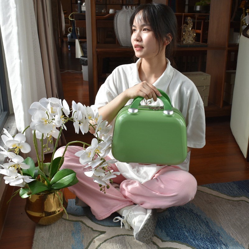 Estuche cosmético japonés con regalo portátil mini maleta de 14 pulgadas para mujer que puede colgar equipaje