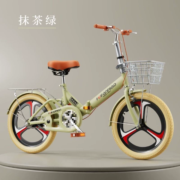 New green integrated wheel + gift bag-20 inches suitable for height 125-160 cm
