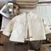 Бежевый (стойка, с карманами, без утепления)