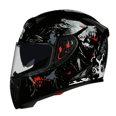 Ais Off-Road Outdoor Motorcycle Electric Bicycle Helmet Cycling Sports Four-Season Bicycle Protective Hood (Motosiklet kaskı (dəbilqə)) - werewolf-gray-transparent-m