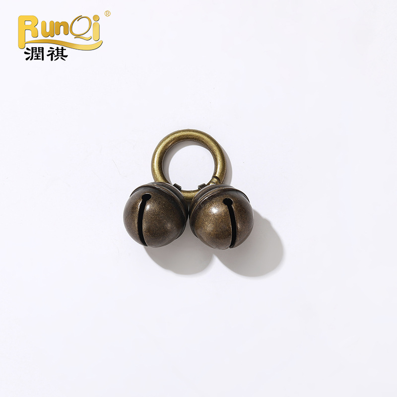 (2개) 국경을 넘나드는 인기 구리 종 고양이와 개 애완동물 종 펜던트 DIY 가방 열쇠고리 펜던트 황동 종 도매