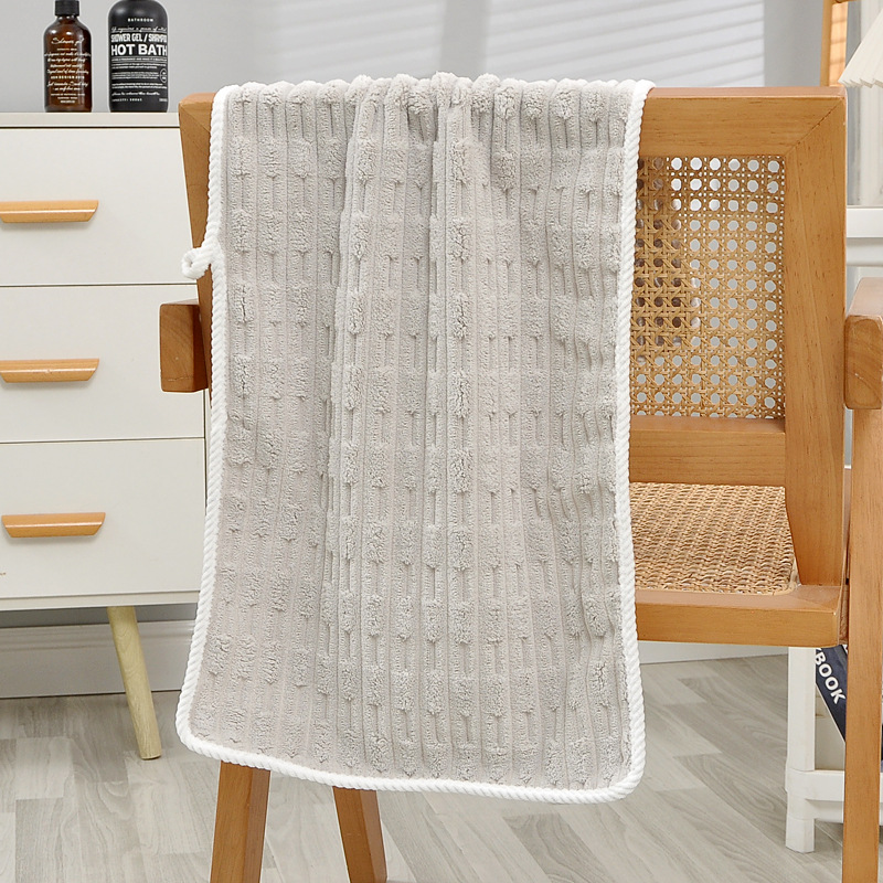 Coral Fleece Face Towel Highly Absorbent Quick Drying Soft Towel_voghion.com
