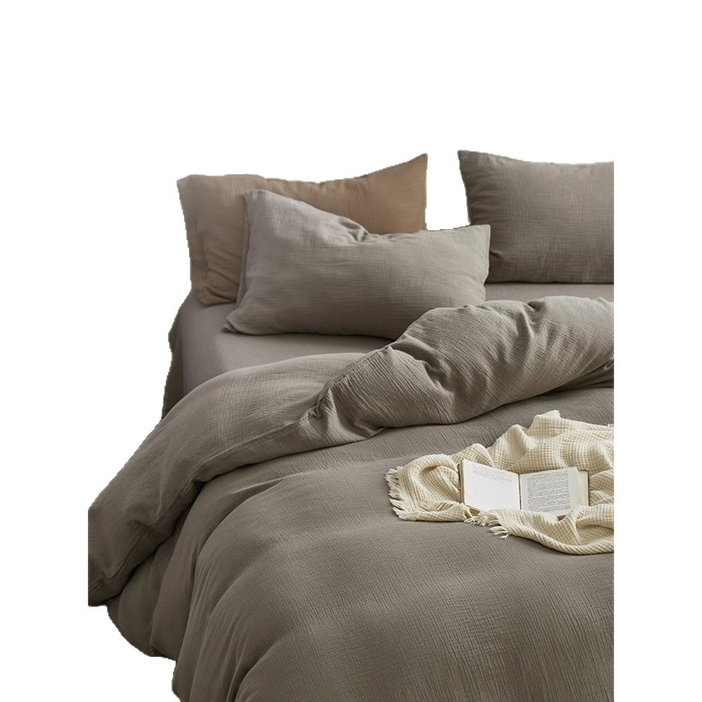 Juego de cuatro piezas de algodón de temporada para estudiantes 100 piezas de algodón de cuatro estaciones disponibles para ropa de cama, ropa de cama de dormitorio, juego de tres piezas