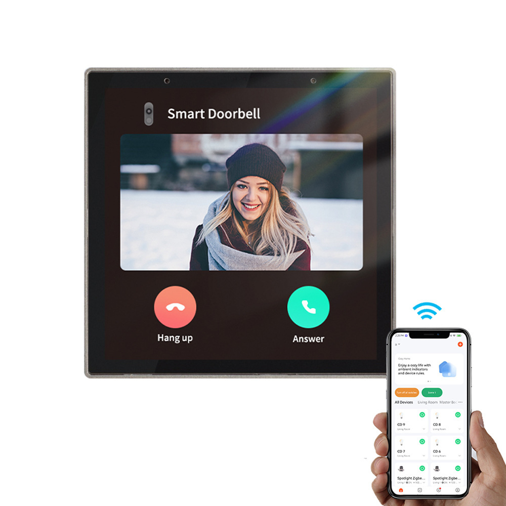 Tuya wifi 4-inch Touch Screen Control Panel ZigBee Gateway