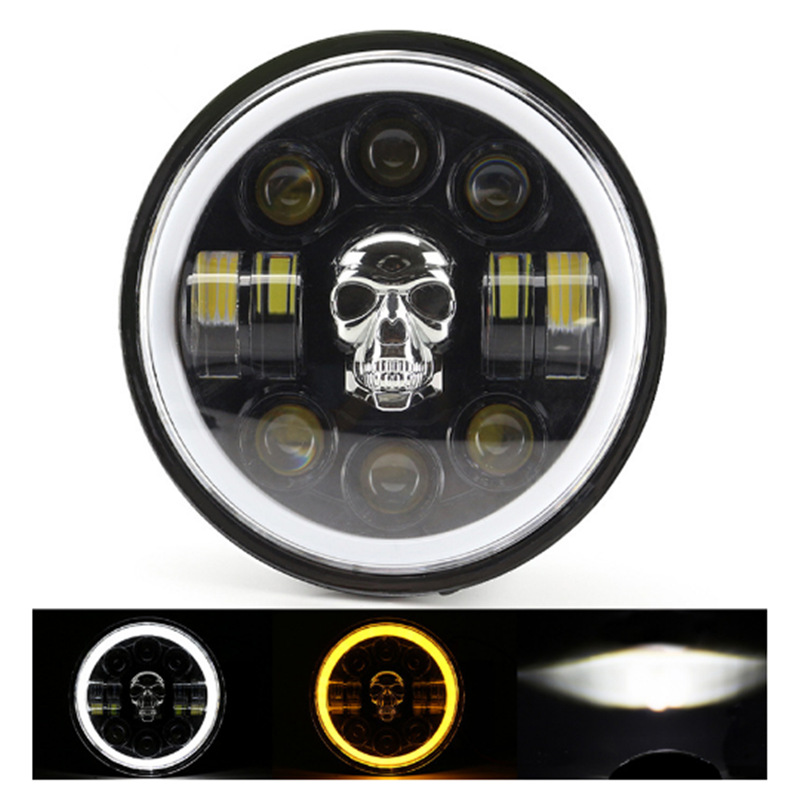 Harley Motorcycle LED Headlight Wrangler 6.3 pulgadas Headlight SUV Lens Lights