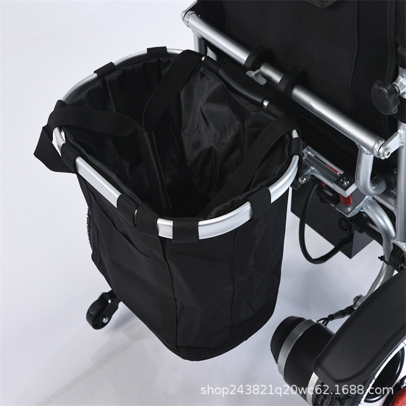 Customized Electric Wheelchair, Cross-Border Aluminum Alloy Model, Fully Automatic Foldable Mobility Scooter for the Elderly and Disabled, Lightweight and Foldable