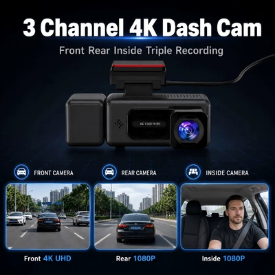 Driving recorder WiFi Connectivity HD 4K