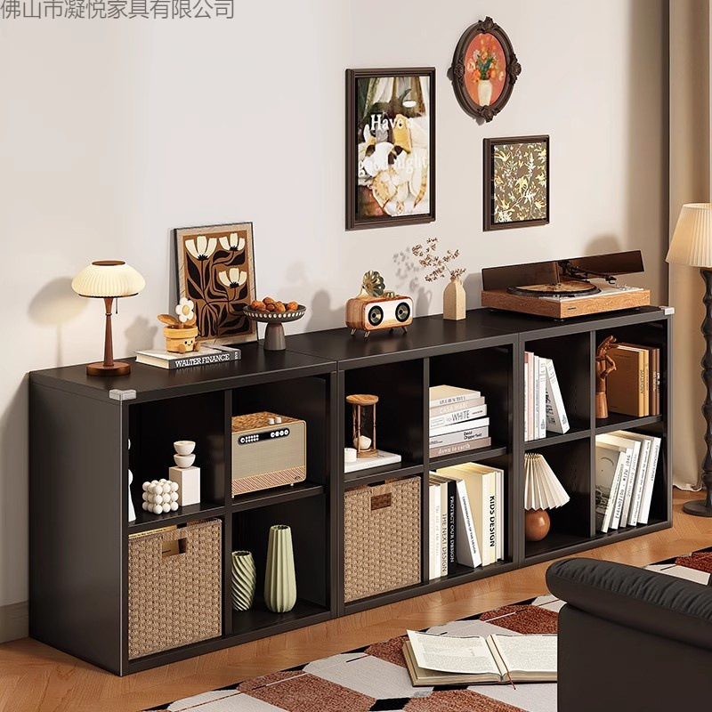 Kalake Plaid Cabinet Steel Kindergarten Free Combination Bookcase Iron Children's Bookshelf Home Living Room Storage Cabinet