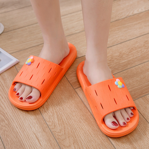 Women's casual home comfortable sandals for all seasons, daily outdoor beach personalized PVC plastic slippers