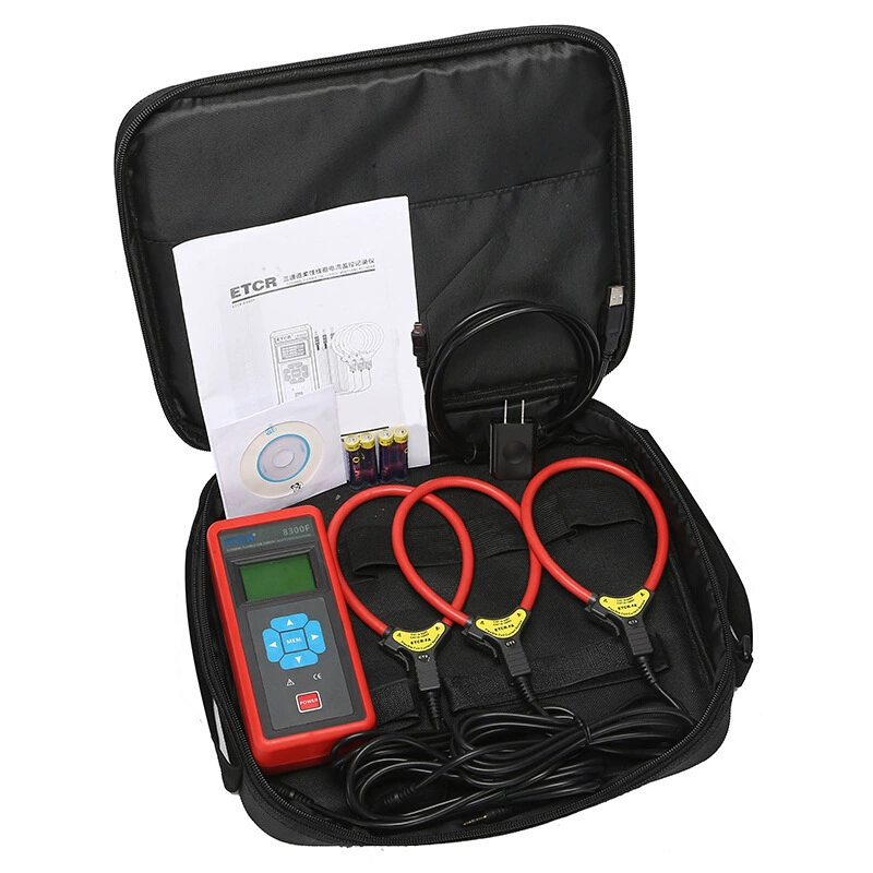 铱泰 ETCR8300 three-channel AC current detector three-phase recorder leakage current clamp meter