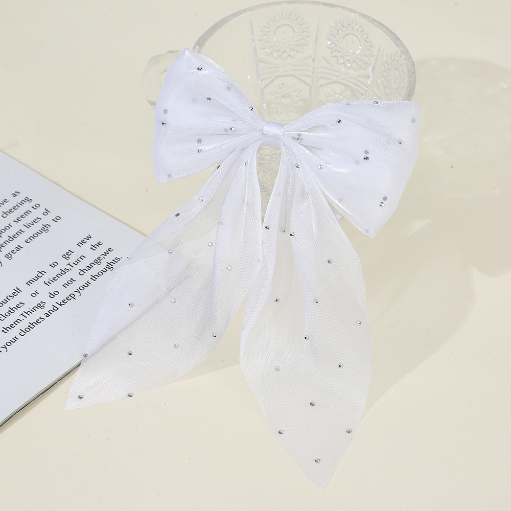 Pequeño viento fragante, gran sauce, punto de plata, cola de golondrina, lazo, accesorios de joyería de bricolaje hechos a mano, accesorios para el cabello de pinza de gasa