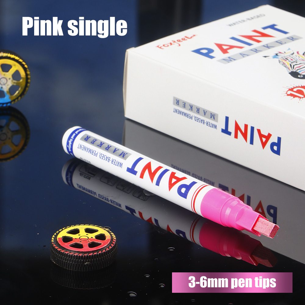 Nuevo bolígrafo de pintura de gran capacidad de 6 mm bolígrafo de pintura de reparación de pintura de automóviles no se desvanece aceite no borrable