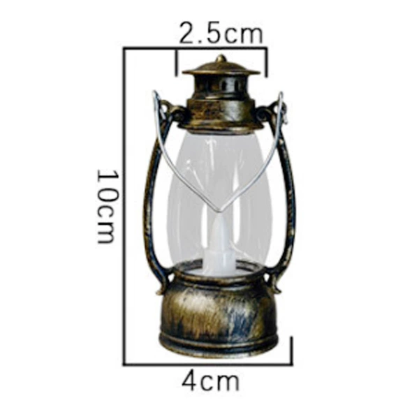 Mini pony lantern brushed copper (10*5.5cm)
