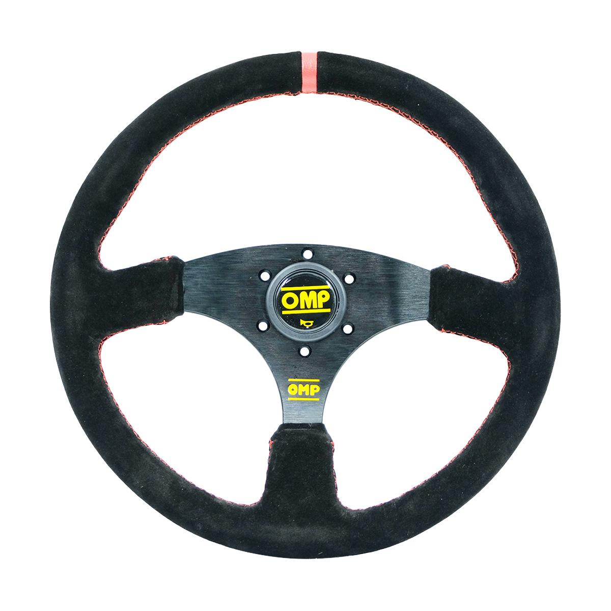 Universal – Steering wheel Modified Quick Release - suede-red-ring-red-line
