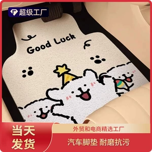 Small Batch Custom Cartoon Car Mat Universal Floor Mat Cute Washable Car Interior Anti-Dirt Single Piece Car Mat