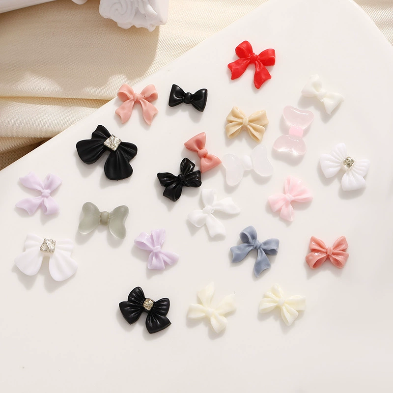 Японские взрывы Лук ногтей ювелирные изделия трехмерные красочные смолы лук DIY ногтей ювелирные изделия костюм оптом