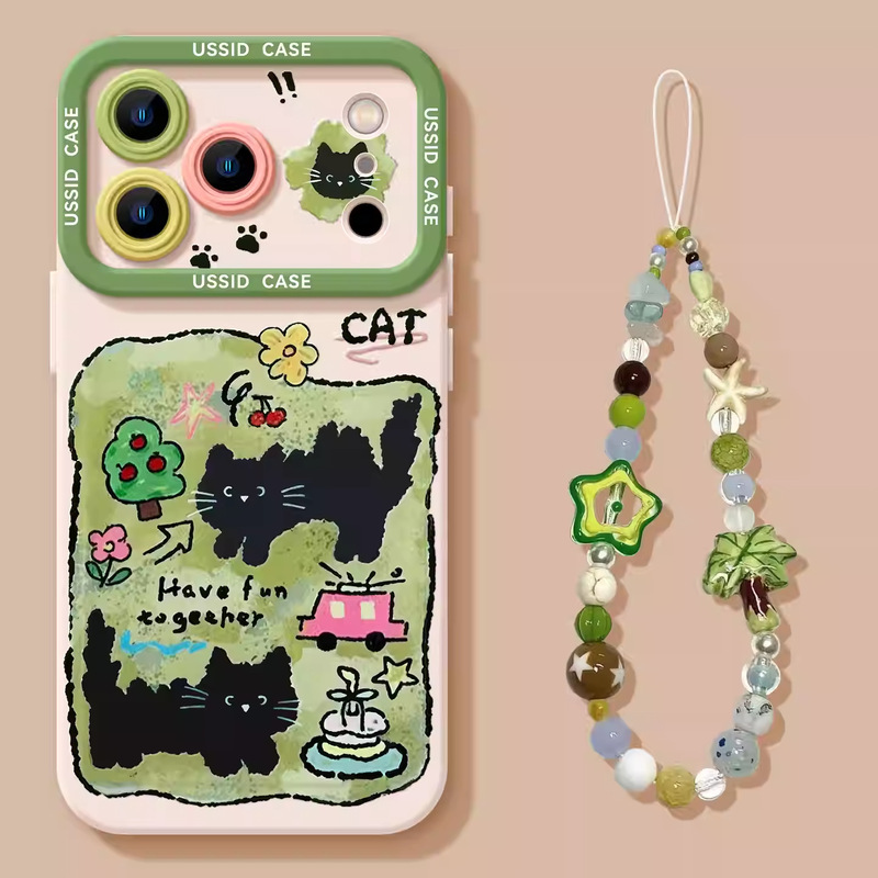 Fur Art Lanyard Suitable for Huawei Honor P80 Phone Case Mate8O New Transparent Cover Win for Girls to Enjoy