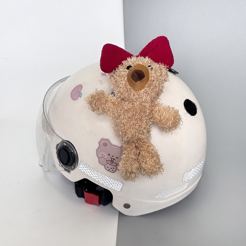 Bear Helmet Stickers Ears Accessories Outdoor Balance Bike Helmet Decor