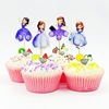 24 cartoon six princess girl paper cup cake account plug -in toothpick plug flag decorative birthday party supplies