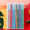 Cartoon gel pen, stationery for elementary school students, black set, 10 pieces