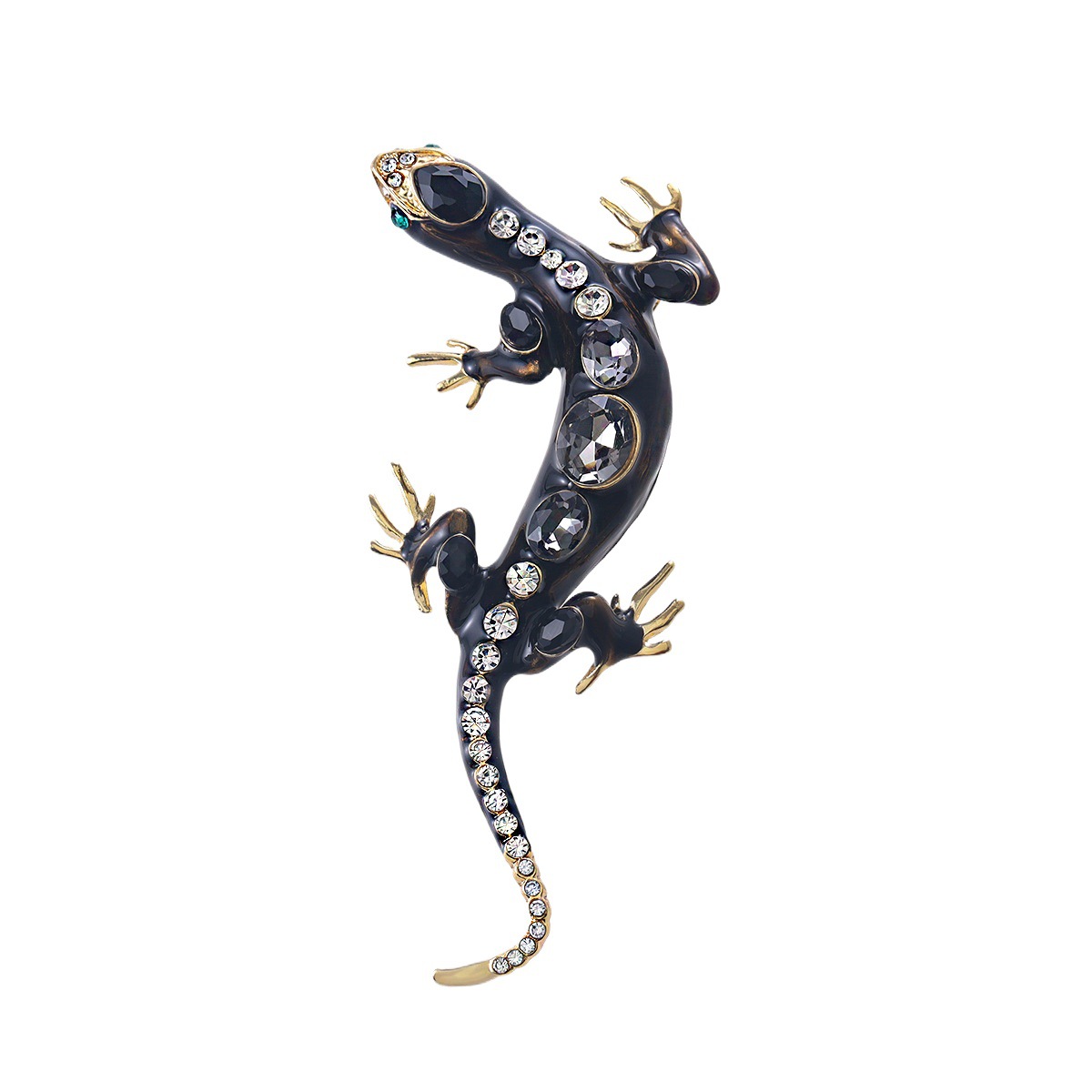 Vintage Lizard Lapel Pin For Men European Style Brooch Accessory_voghion.com