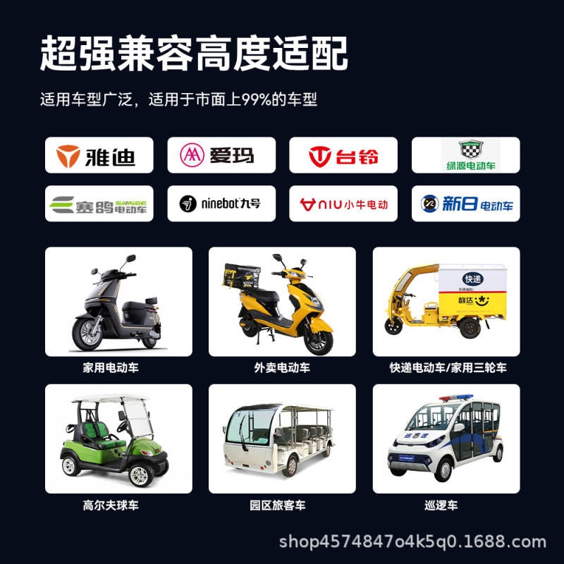 电动车锂电池48V60V高动力20A30A长续航两辆三轮车电瓶车锂电池组|undefined