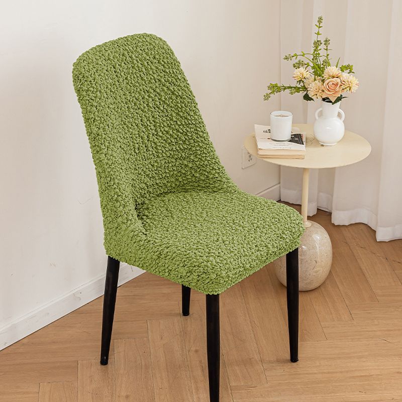 cubierta de silla de arco de tela de tela de alta elástica respaldo respirado doméstico cubierta de silla de mesa de comedor cuatro estaciones cubierta de taburete universal a prueba de polvo