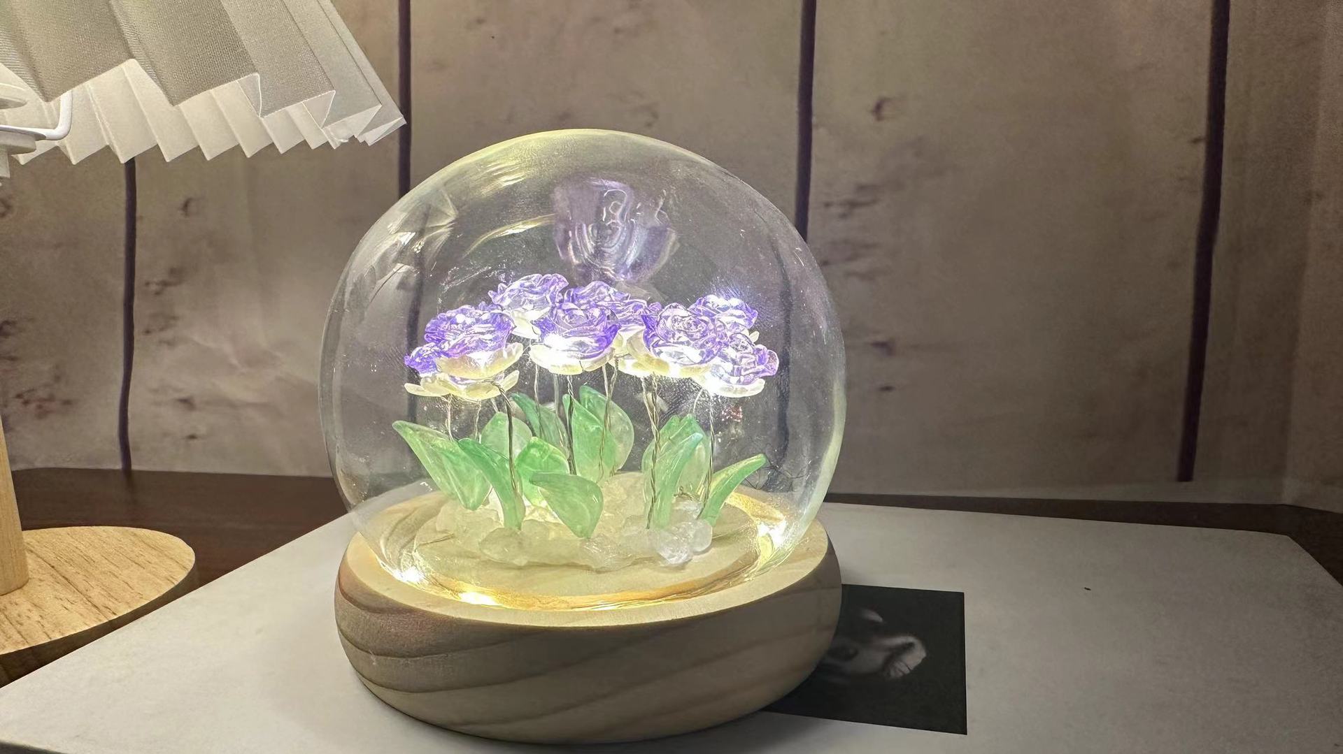 Luz de noche rosada DIY luces de atmósfera para novio novia novia cumpleaños regalo del día del maestro día de San Valentín lámparas LED