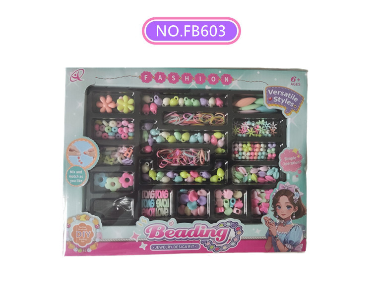 Play House juguete de los niños hechos a mano DIY juguete con cuentas chica pulsera acrílico cambiable con cuentas transfronteriza nuevo producto