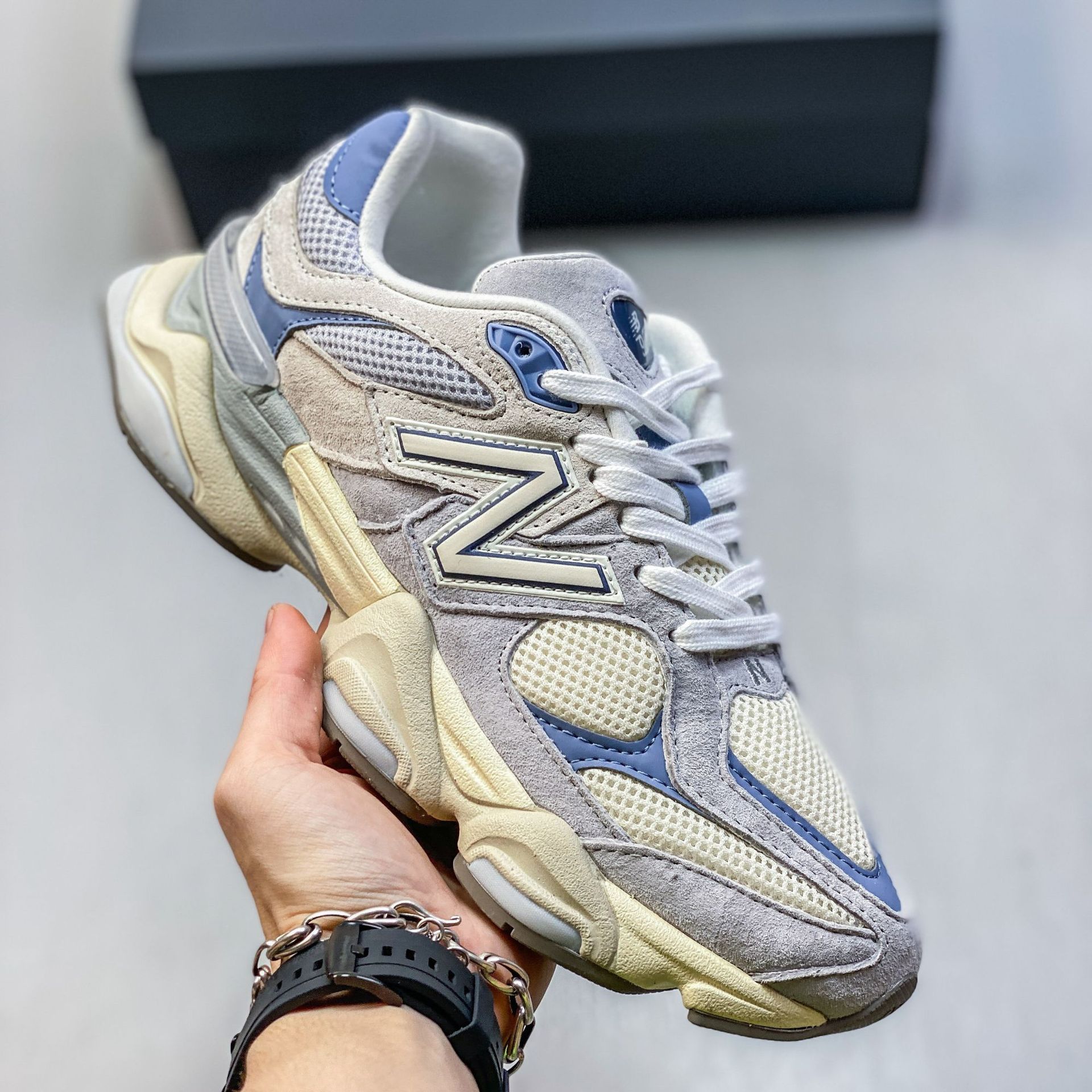 Pure original NB9060 retrógrado zapatos de zapatos de papá cómodos de amortiguación universal para hombres y mujeres zapatos deportivos de viaje y ocio