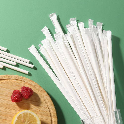 Meliya paper straws 50 pieces disposable individually packaged pregnant women paper straws baby children independent elbow