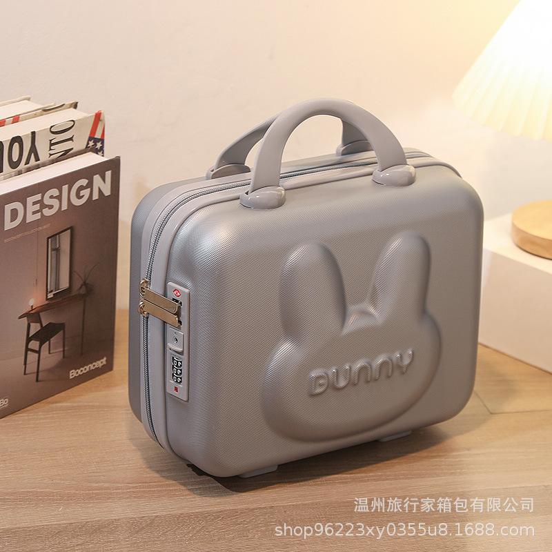 Nuevo conejo maleta maquillaje regalo de mano caja de boda 14 pulgadas 16 pulgadas maleta maleta