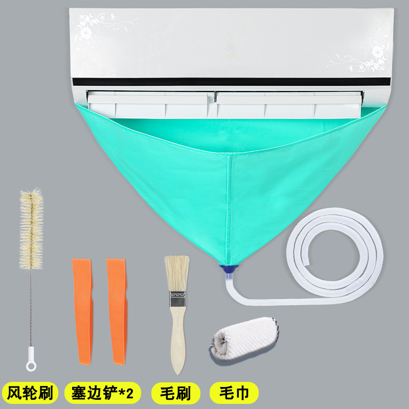 conjunto completo de herramientas de limpieza para conector de agua de aire acondicionado, bolsa de agua interna y externa, conjunto de limpieza general