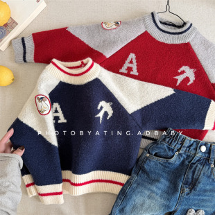 2025 Spring Kidsren's Clothing Spring Kidsren's Winter Clothing Thickeneded Knitwear Tops Knitwears Boys and Girls Knitwears 5758