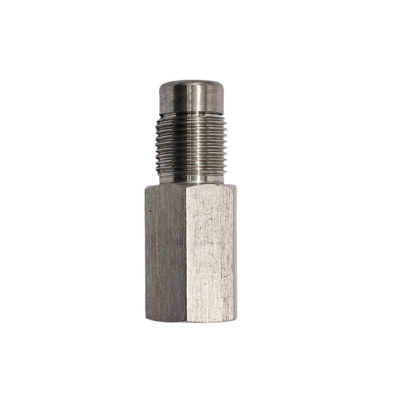 In-stock cross-border best-selling universal car modification accessories stainless steel sensor 180-degree extension connector M8*1.5