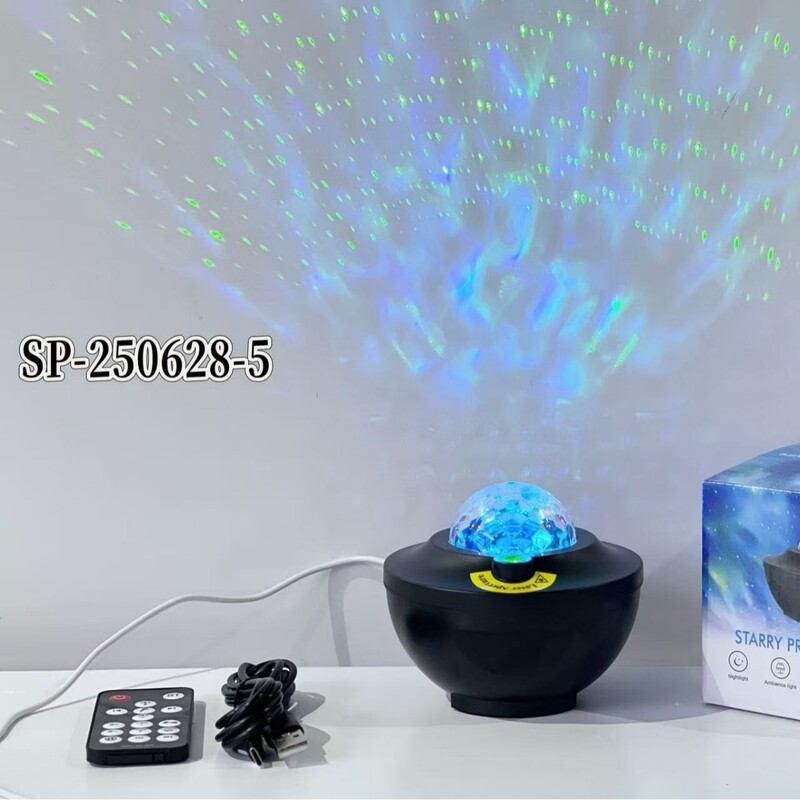 新しい SP-250628-5 星空 RGBW プロジェクターオーディオ磁性流体ピックアップ毒音楽リズム雰囲気|undefined