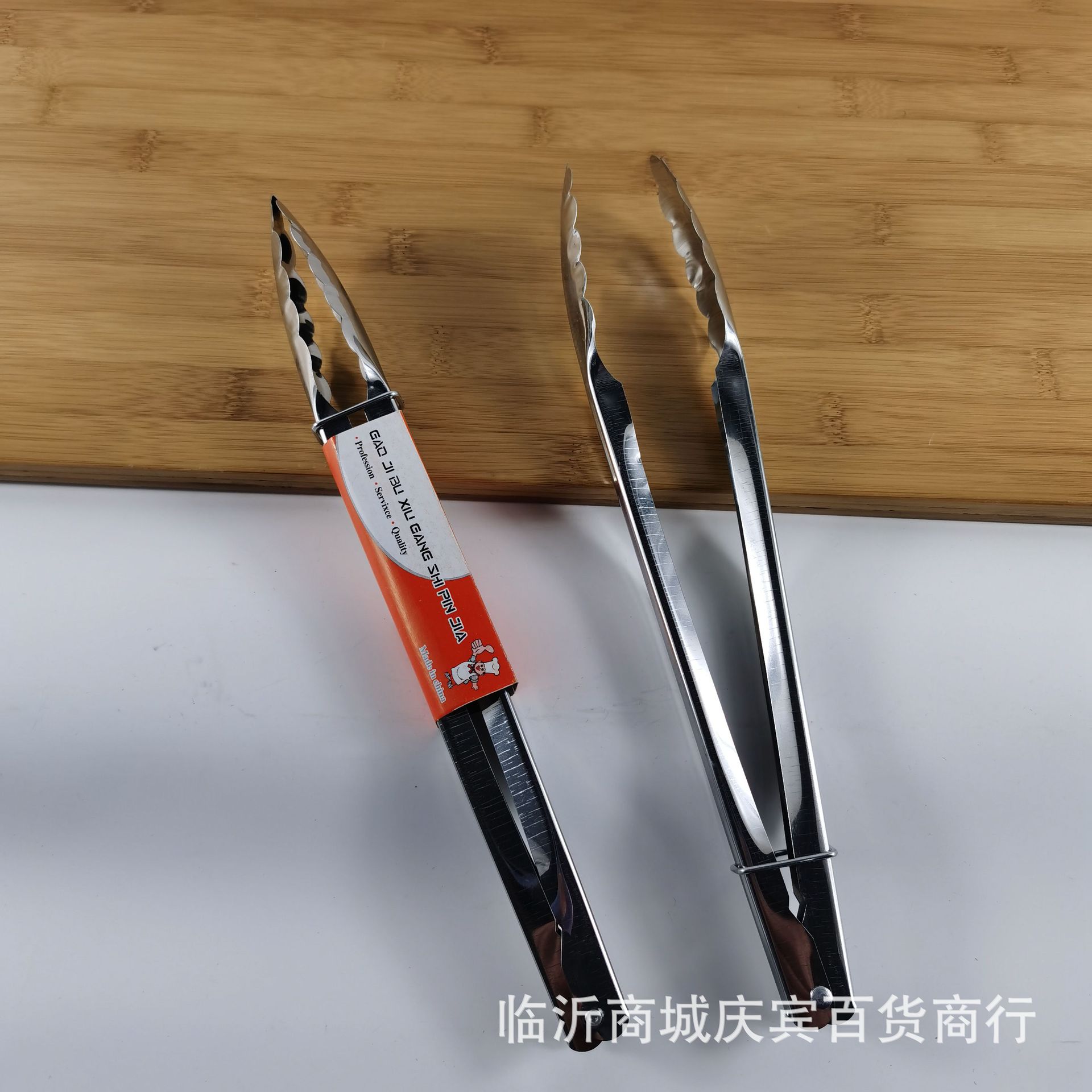 Wholesale 12 inch stainless steel bread clip barbecue food clip food clip kitchen food clip