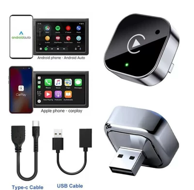 Simsiz CarPlay və Android Auto Car Connectivity Box - k16c-comes-standard-with-adapter-usb-extension-cable-tc-extension-cable
