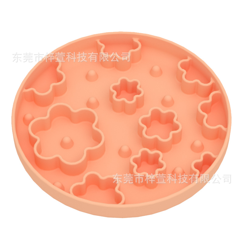 작은 꽃 그릇 부드러운 복숭아