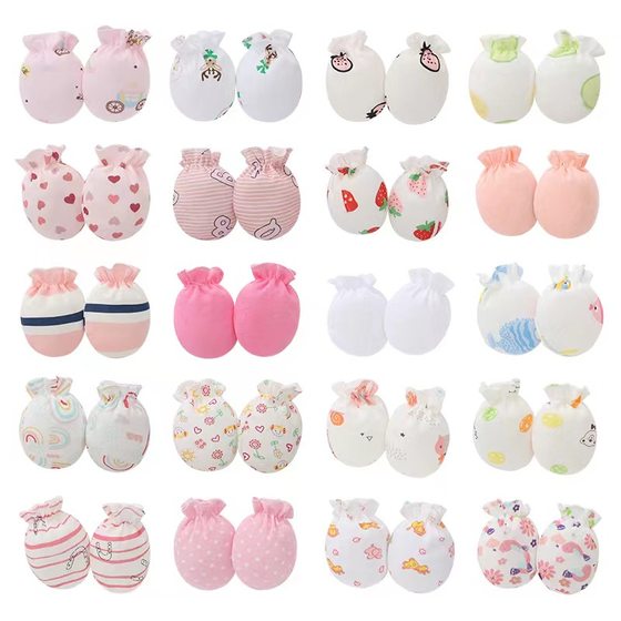 Foreign trade Europe and the United States multi-style concentrated baby gloves newborn anti-scratch face gloves 8922011