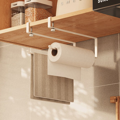 廚房紙巾架櫥櫃捲紙置物架懶人抹布用紙掛架保鮮膜袋餐巾紙收納架